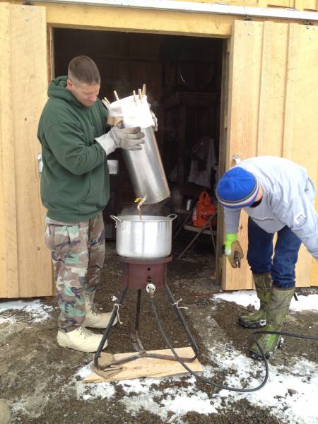 Rock Cut Maple's first boil!