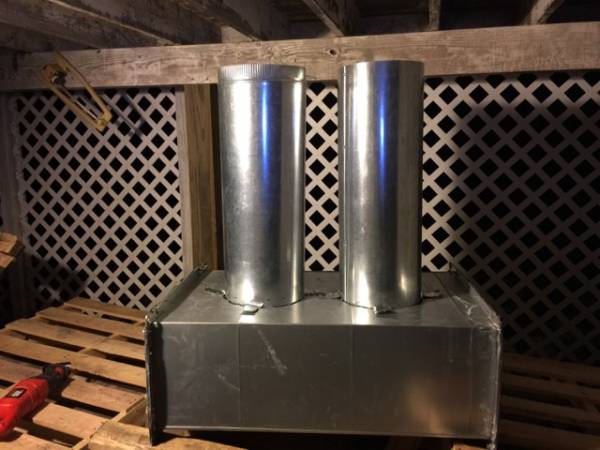 008 Made steam hood (Scrap air duct)