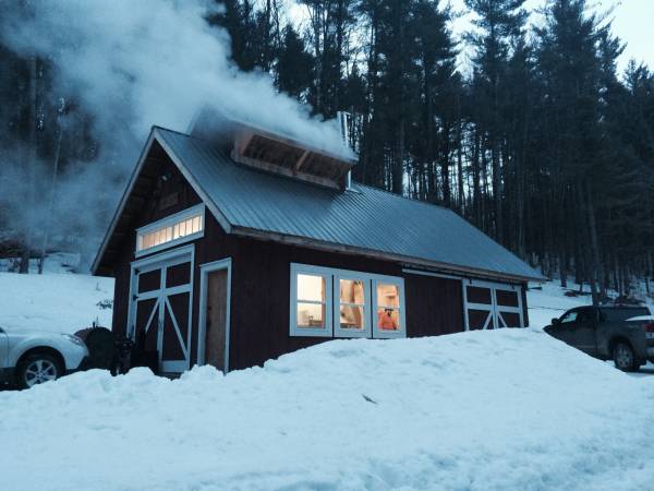 Sugarhouse tour at PINE RIDGE SUGARWORKS