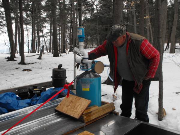 Ron checking the releaser