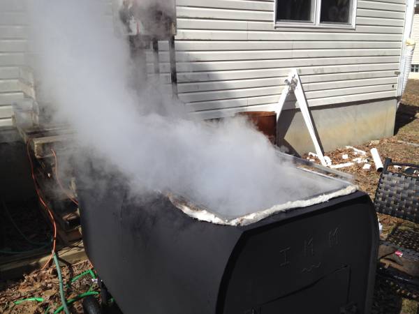 First 70 gallons of sap started